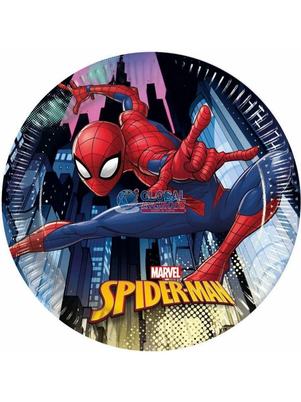 PIATTI SPIDERMAN TEAM UP 20cm 8pz