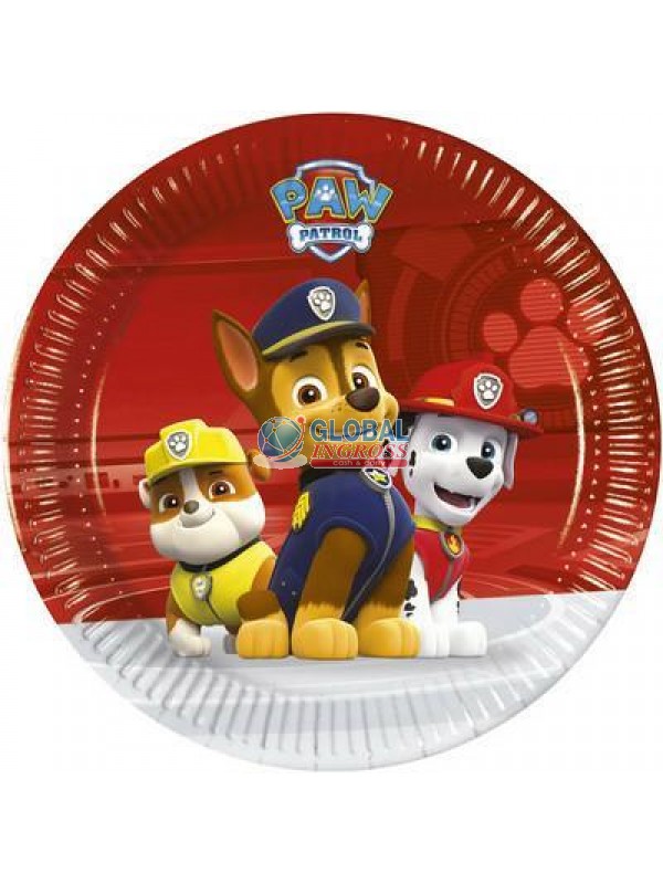 PIATTI PAW PATROL 20cm 8pz