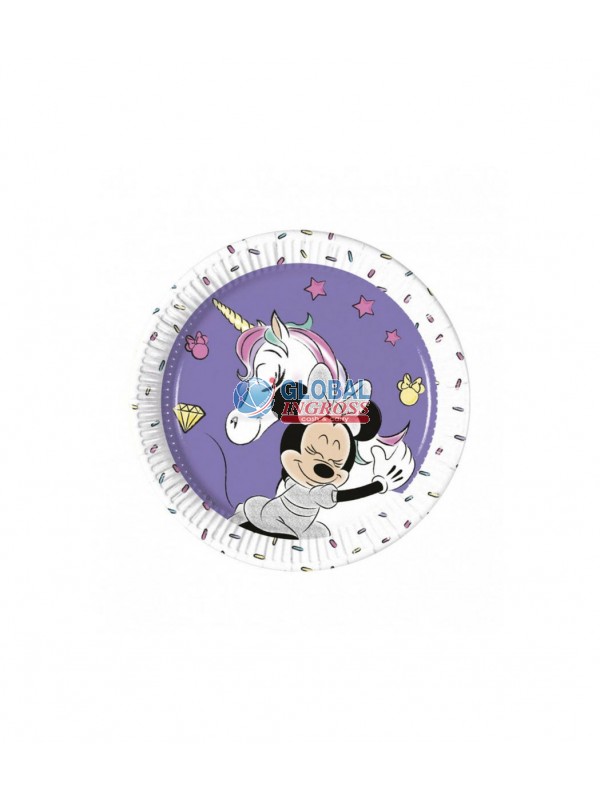 PIATTI MINNIE UNICORN 20cm 8pz