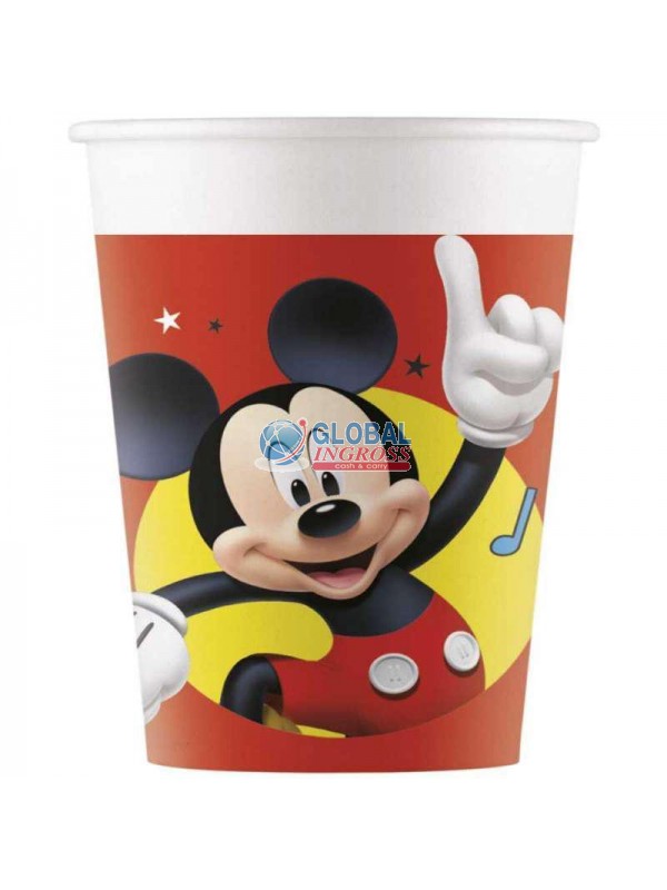 BICCHIERI MICKEY PLAYFUL 8pz CARTA.