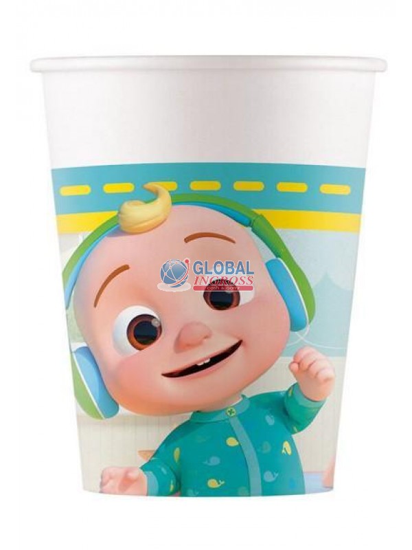 BICCHIERI COCOMELON 8pzCARTA