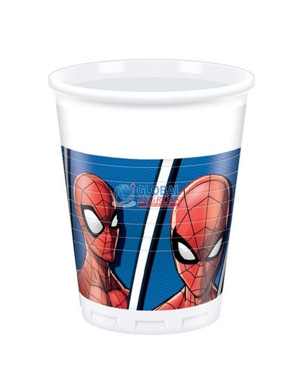 BICCHIERI SPIDERMAN 8pzPLASTICA