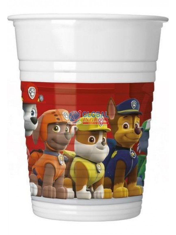 BICCHIERI PAW PATROL READY 8pz PLASTICA