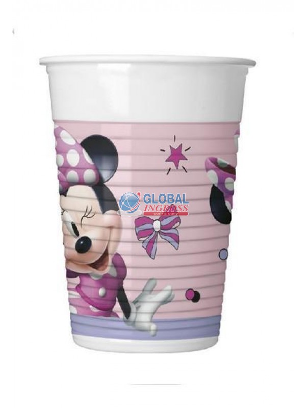 BICCHIERI MINNIE JUNIOR8pz PLASTICA
