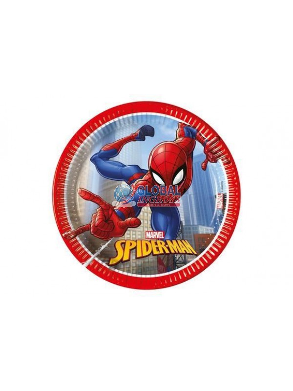 PIATTI SPIDERMAN CRIME 20cm 8pz