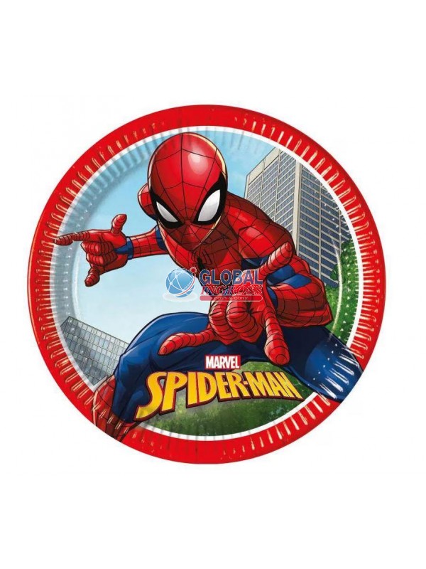 PIATTI SPIDERMAN CRIME 23cm 8pz
