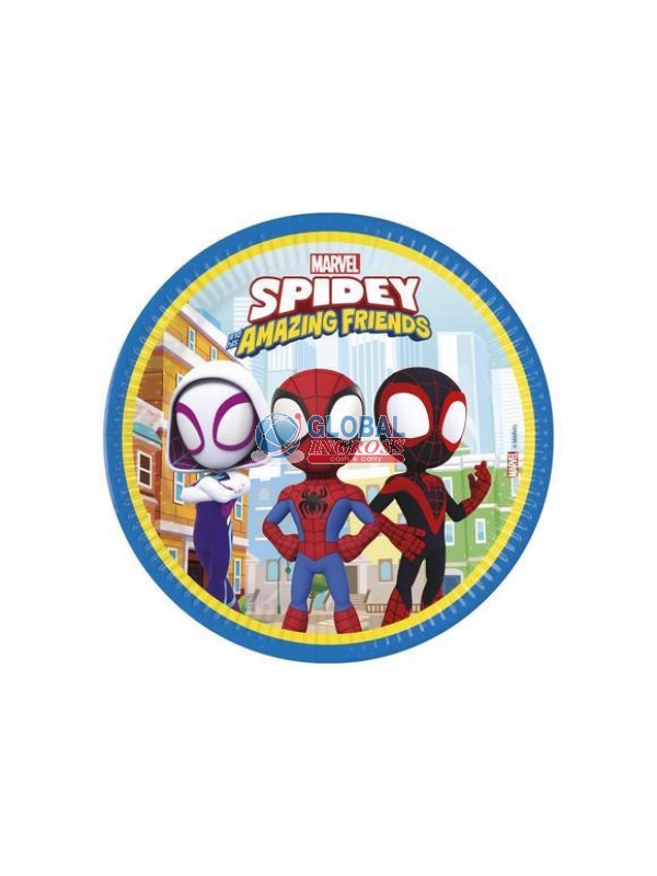 PIATTI SPIDERMAN SPIDEY20cm 8pz