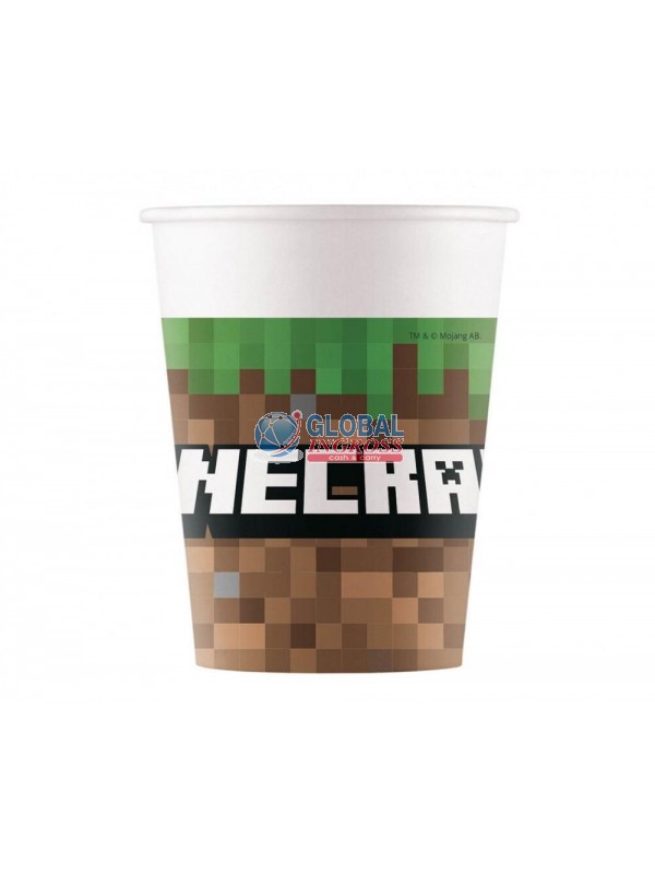 BICCHIERI MINECRAFT 8pzCARTA