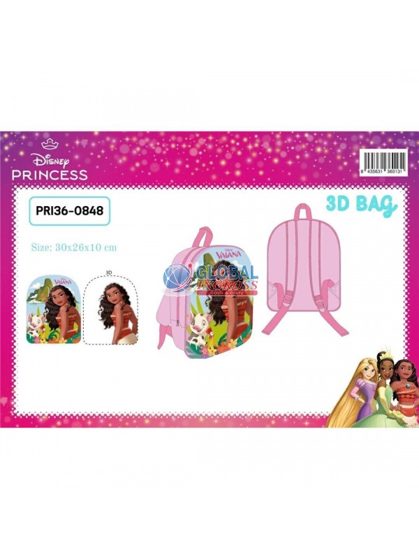 ZAINO PRINCESS VAIANA ASILO 3D