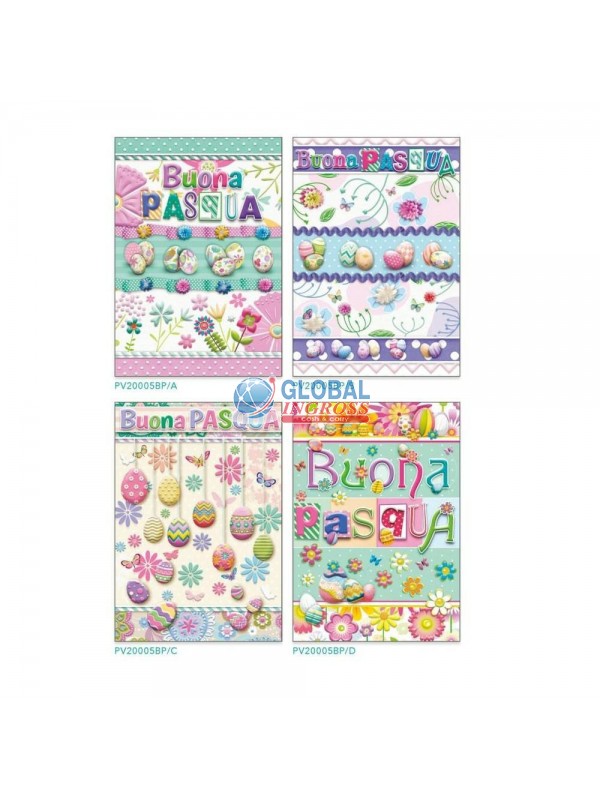 BIGLIETTO PASQUA FLOWERS