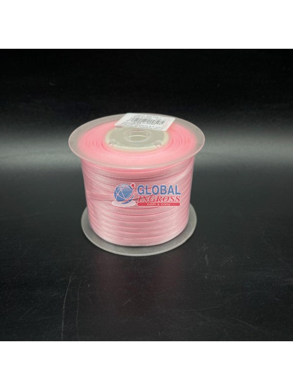 NASTRO RASO 3mm ROSA 1mt