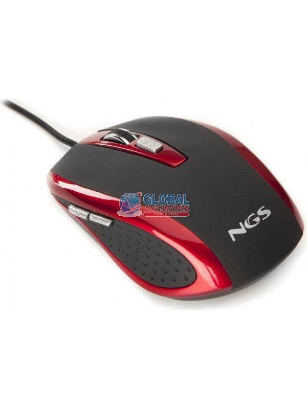 MOUSE OTTICO USB 800-1600D NGS ROSSO