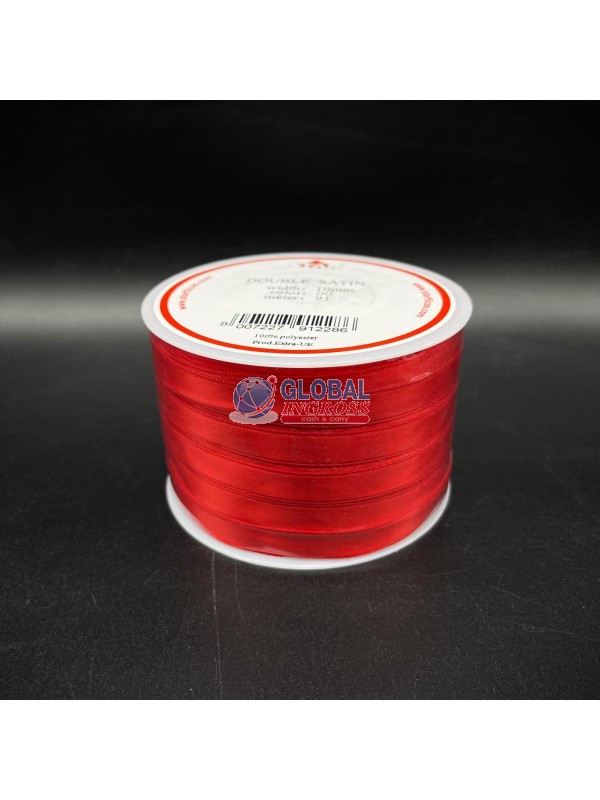 NASTRO RASO 10mm ROSSO 1mt.