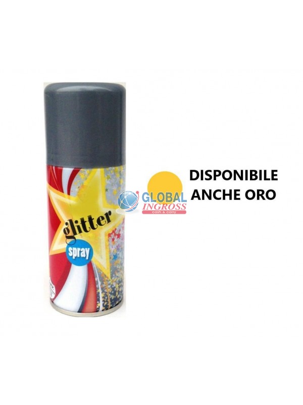 GLITTER SPRAY ORO/ARGENTO 150 ml