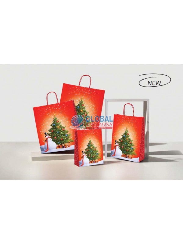 SHOPPER NATALE SNOWMAN 27+12x37 ref.287