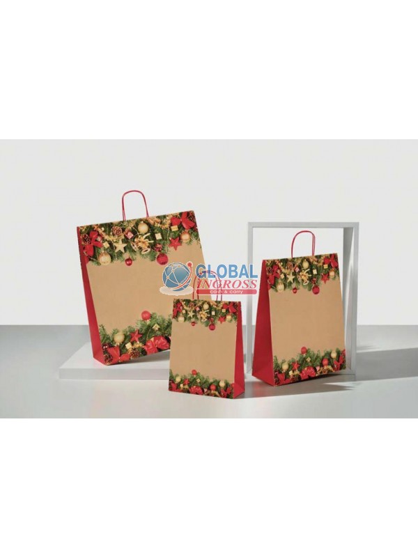SHOPPER NATALE CORTINA RED 32x41 ref.286