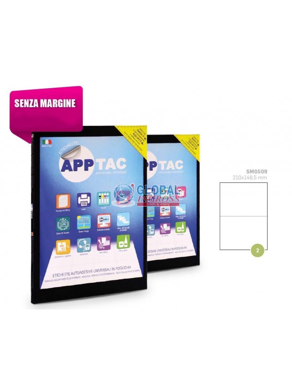 ETICHETTE A4 210x148,5 2xFG