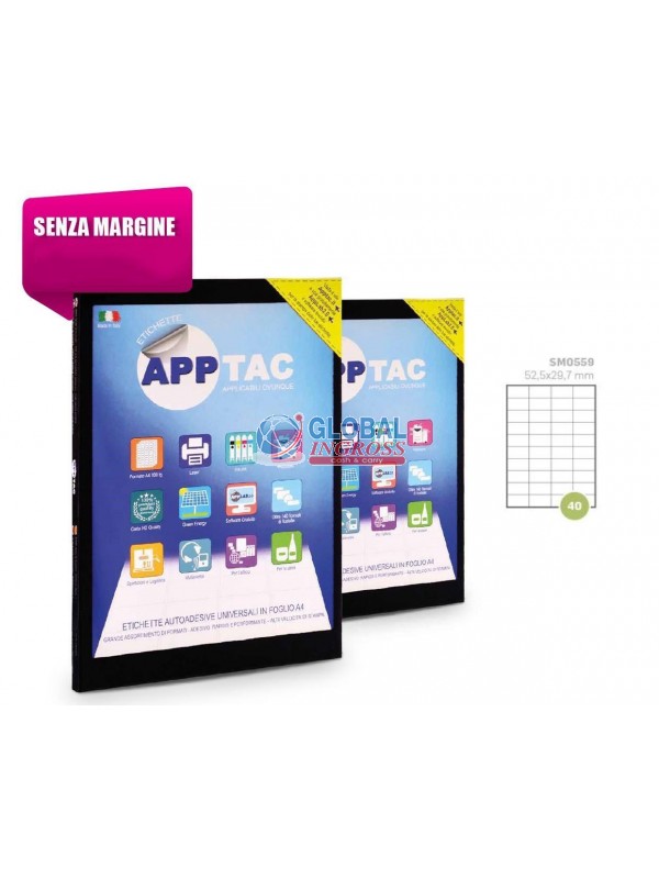 ETICHETTE A4 52,5x29,7 40xFG