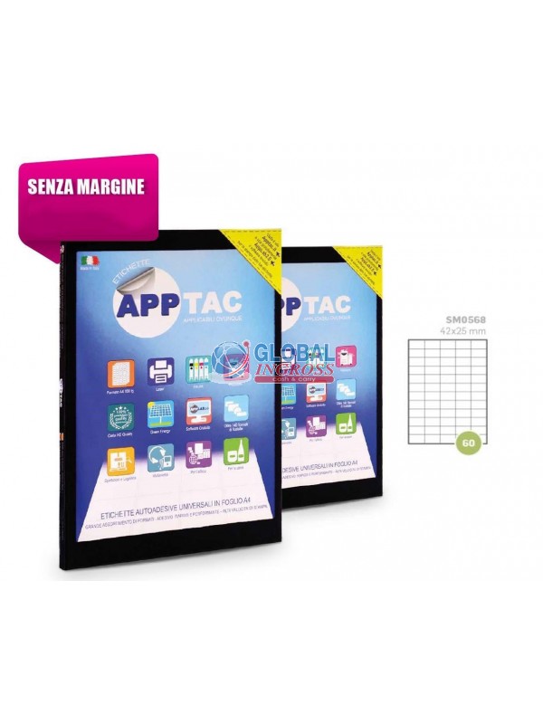 ETICHETTE A4 42x25 60xFG