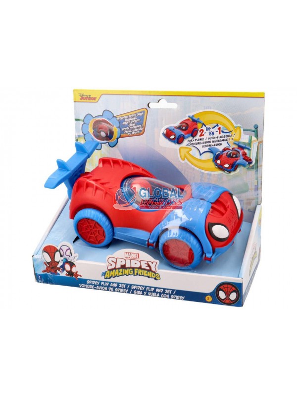 SPIDERMAN SPIDEY FLIP AND JET 2in1