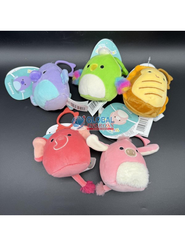 SQUISHMALLOWS PELUCHE CLIP ON 10cm ASS.