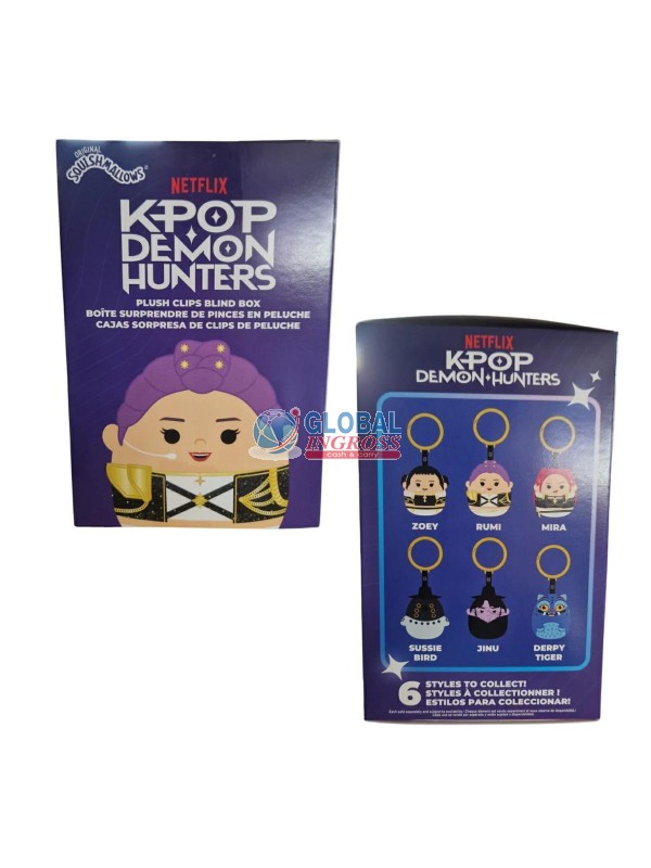 K-POP DEMON HUNTERS SQUISHMALLOWS BLIND BOX CLIP ON 10cm