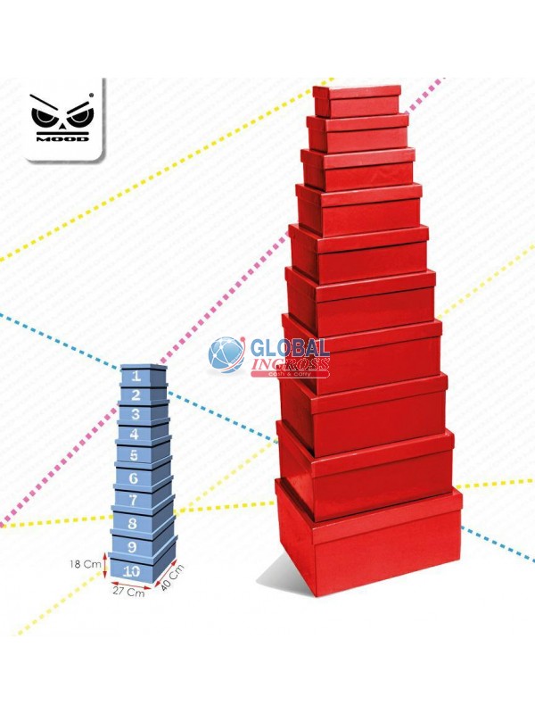 SCATOLA ROSSA 24x17x10