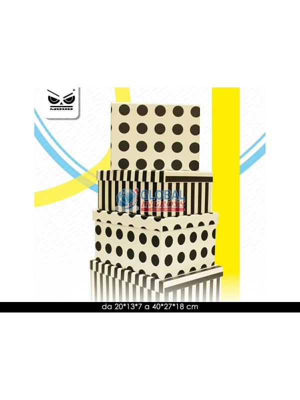 SCATOLA BLACK & WHITE 18x12x7,5