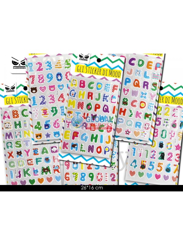 STICKERS 48pz 26x16cm