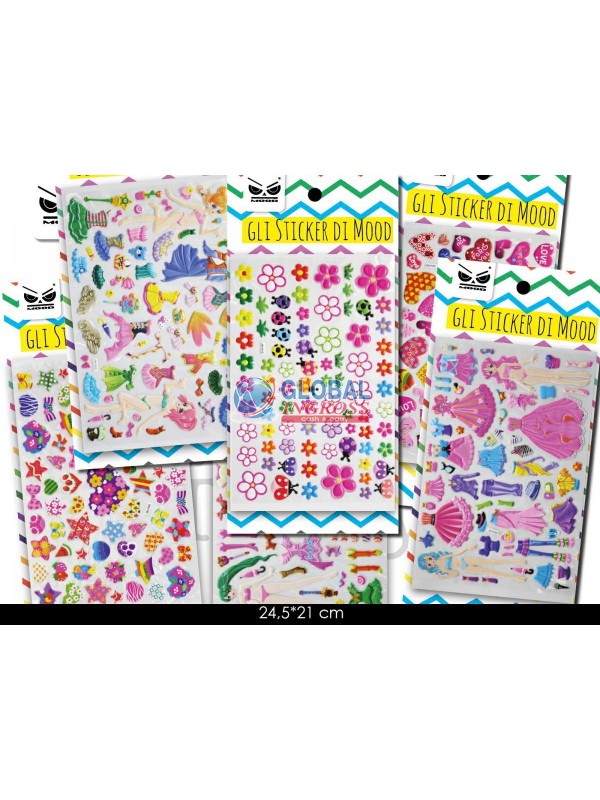 STICKERS 48pz 25x21cm