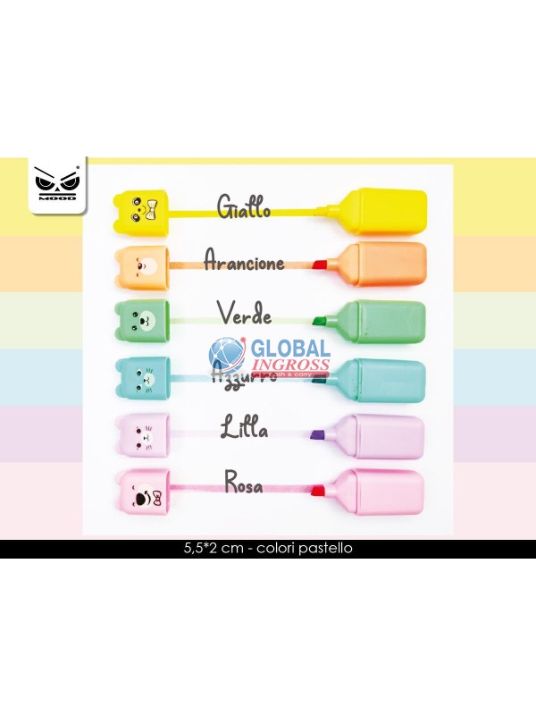 SET 6 EVIDENZIATORI ANIMALI