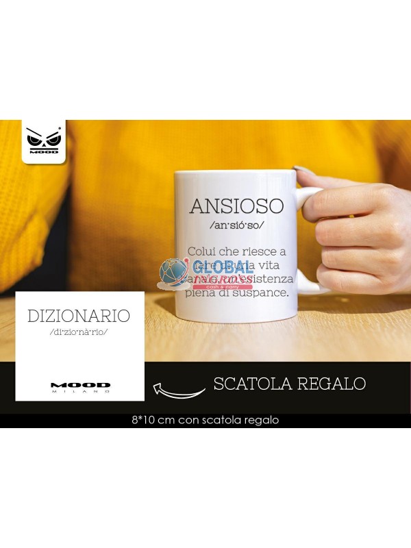 TAZZA DIZIONARIO: ANSIOSO