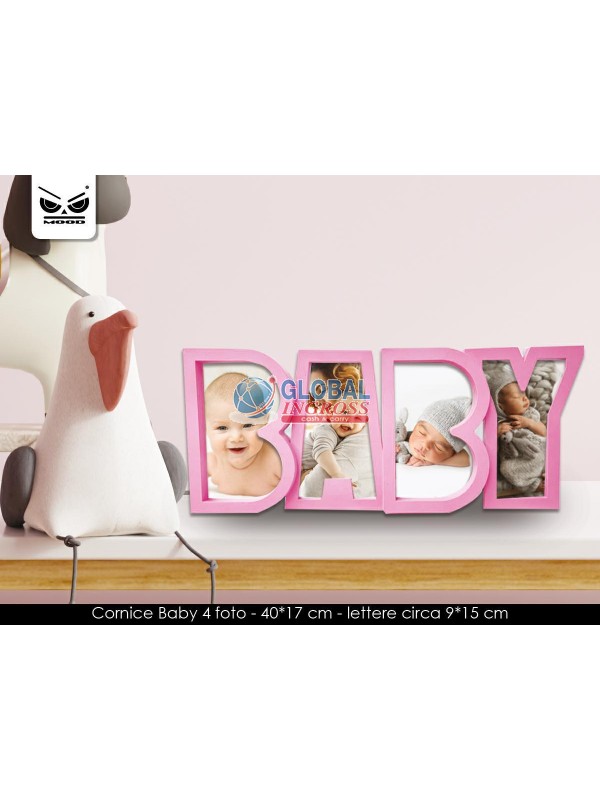 CORNICE BABY ROSA 4 FOTO