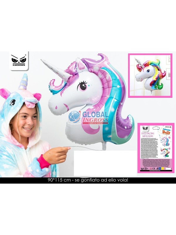 MYLAR UNICORNO RAINBOW 115cm
