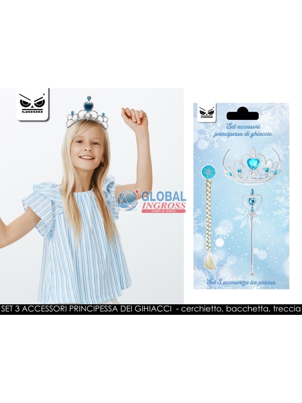 SET 3 ACCESSORI PRINCIPESSA DEI GHIACCI