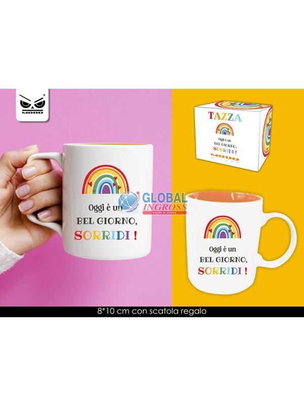 TAZZA OGGI E' UN BEL GIORNO SORRIDI
