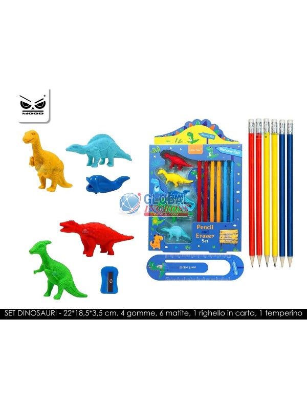 SET STATIONERY DINOSAURI