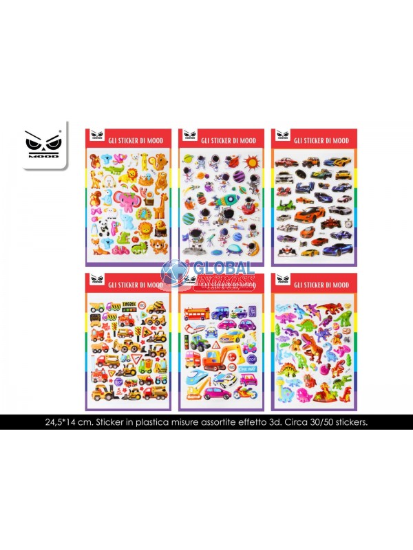 STICKERS 3D PLASTIC BOY