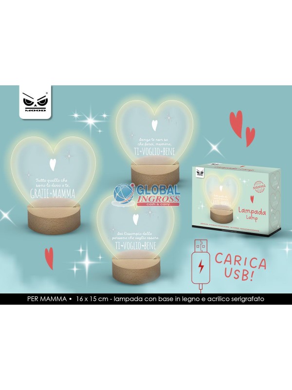 LAMPADA PLEXY MAMMA CUORE