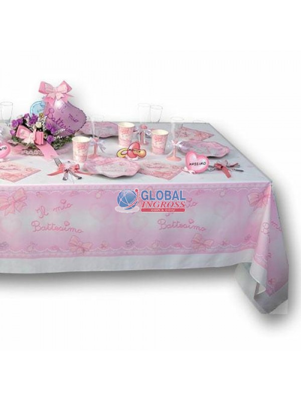 TOVAGLIA BATTESIMO ROSA1,4x2,4mt