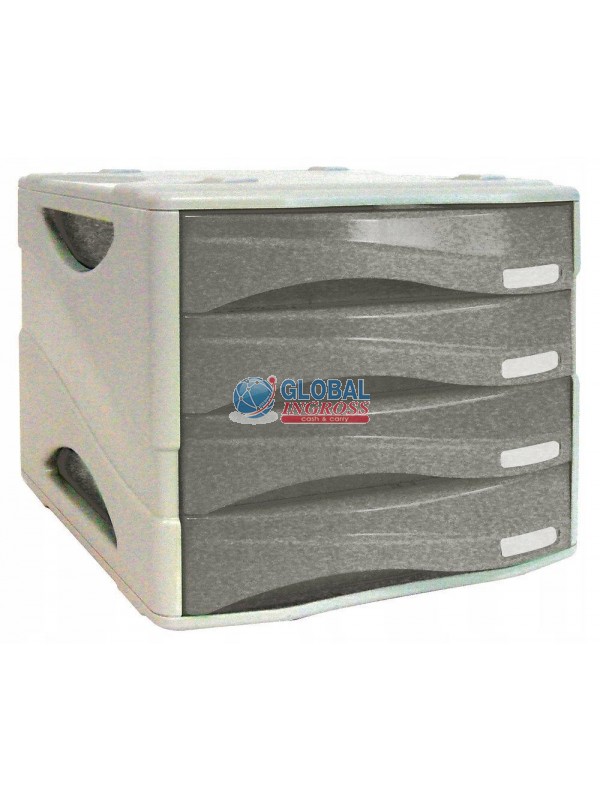 CASSETTIERA SMILE TRASP.GRIGIO 4 CASSETTI