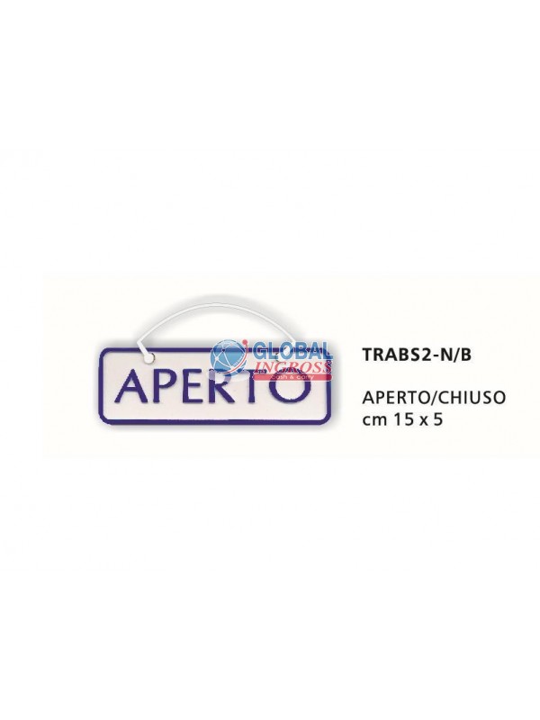 TARGHETTA APERTO/CHIUSOABS