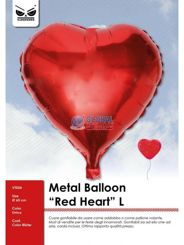 MYLAR CUORE ROSSO L