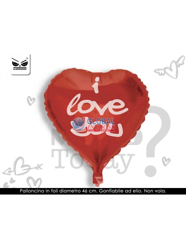 MYLAR CUORE ROSSO I LOVE YOU