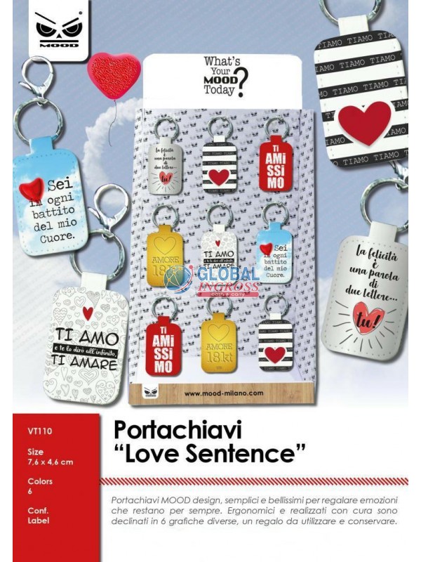 PORTACHIAVI LOVE SENTENCE