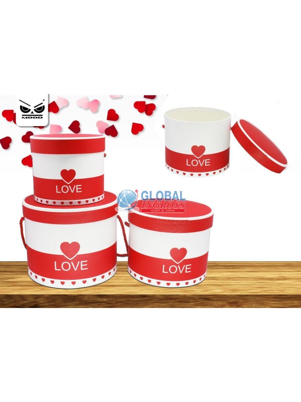 SCATOLA LOVE CILINDRO PICCOLA D.15 H.13