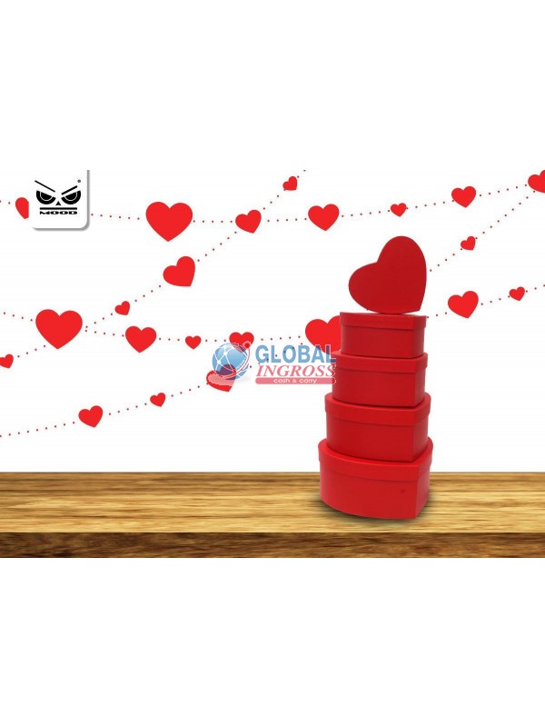 SCATOLA CUORE ROSSO 17cm