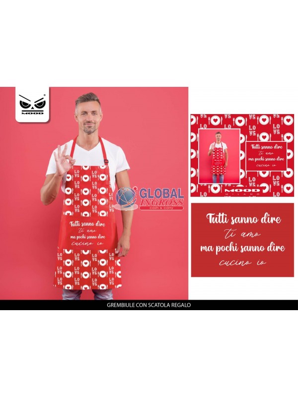 GREMBIULE LOVE TUTTI SANNO DIRE TI AMO MA...