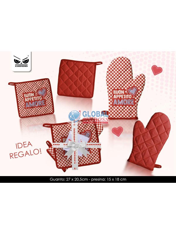 SET CUCINA AMORE GUANTOE PRESINA