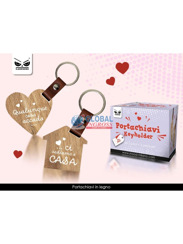 SET 2 PORTACHIAVI LOVE QUALUNQUE COSA ACCADA...